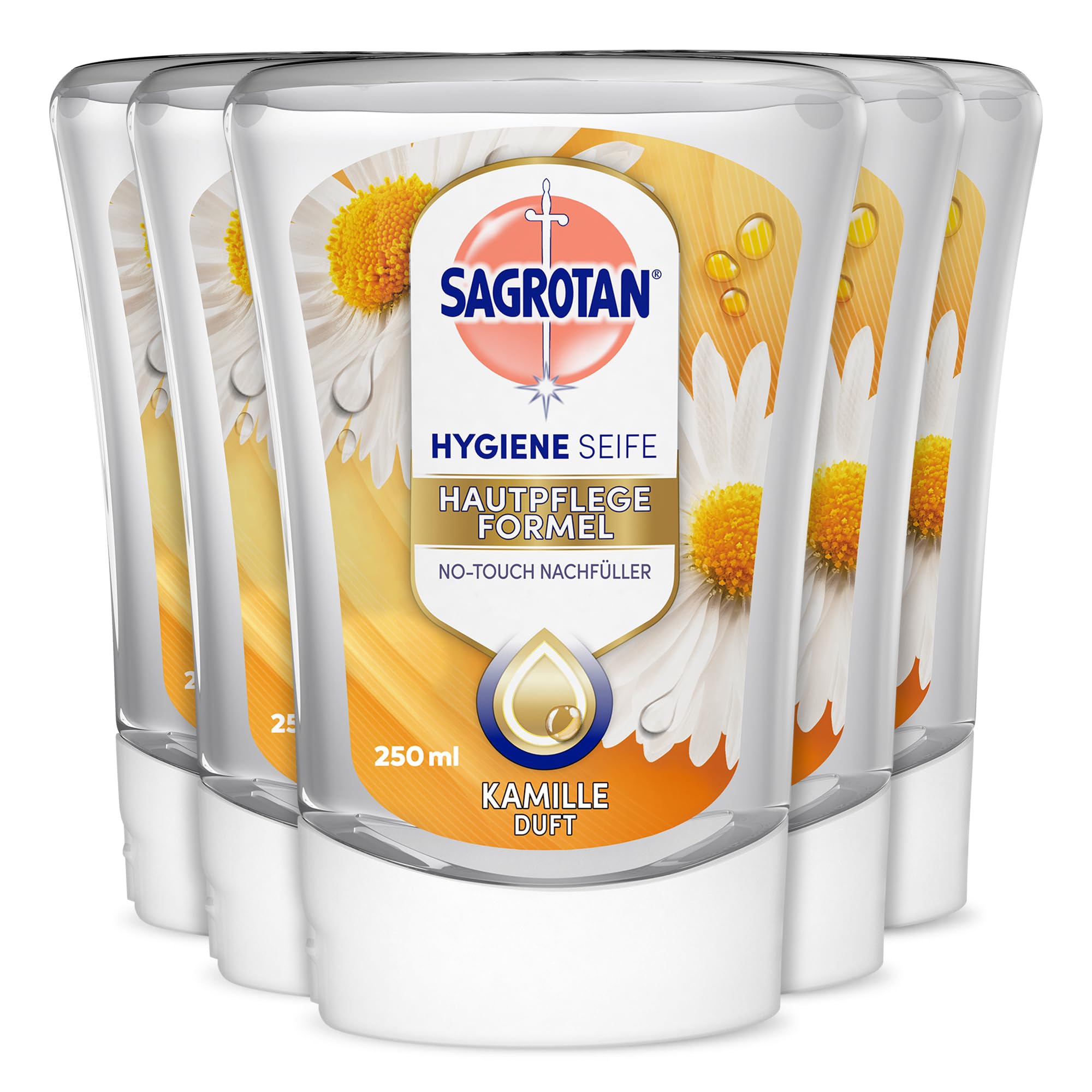 sagrotan-no-touch-nachf-ller-kamille-5-x-250-ml-handseife image 1