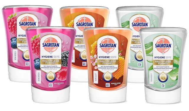 sagrotan-no-touch-nachf-ller-mix-set-fruchtige-d-fte-6-x-250-ml image 1