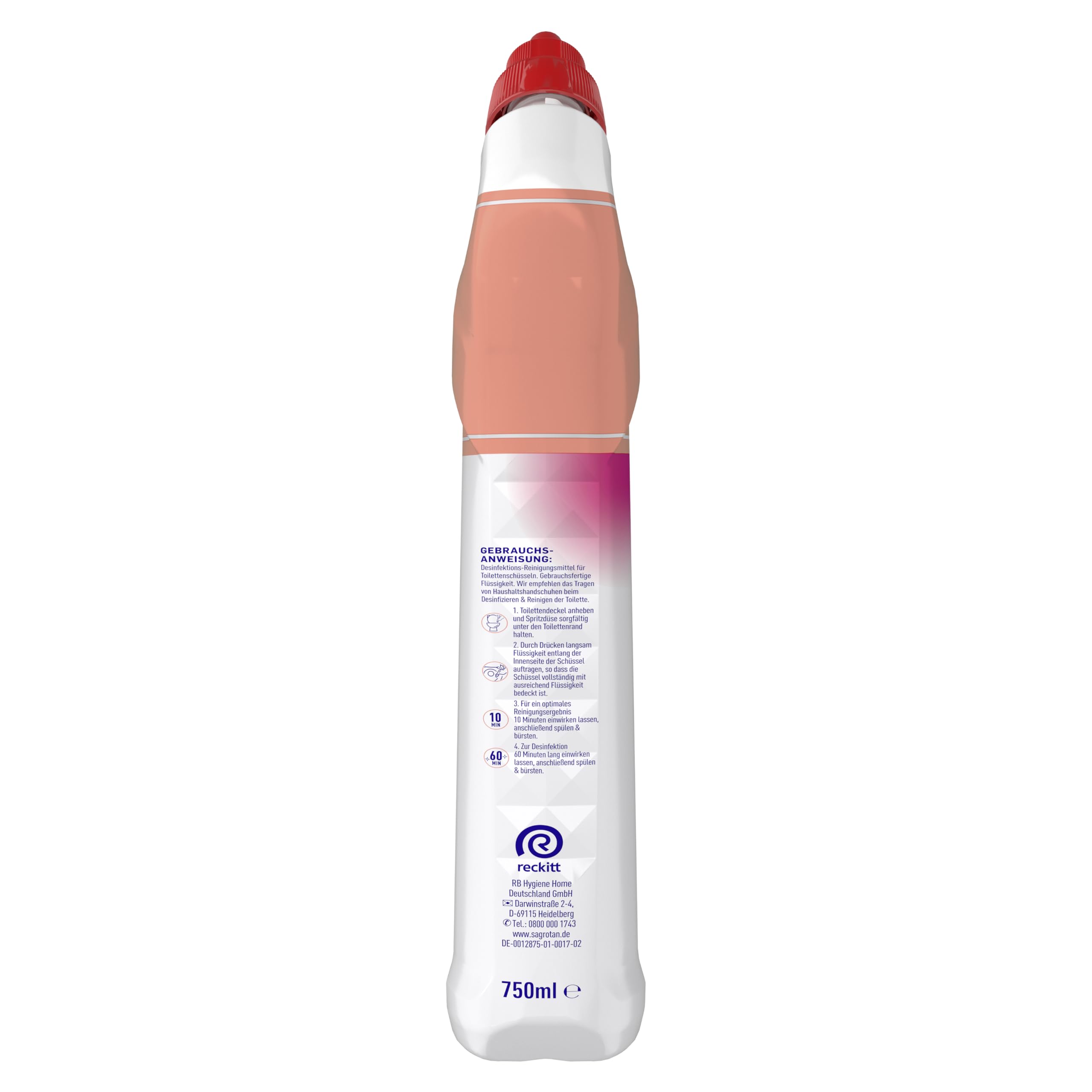 sagrotan-wc-reiniger-bl-tenfrische-750ml-2in1 image 2