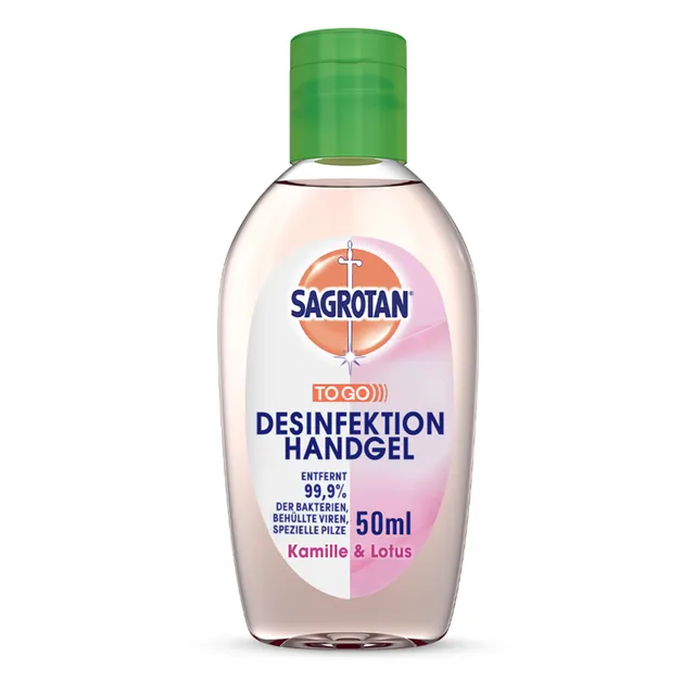 sagrotan-hand-desinfektionsgel-kamille-lotus-50-ml image 1