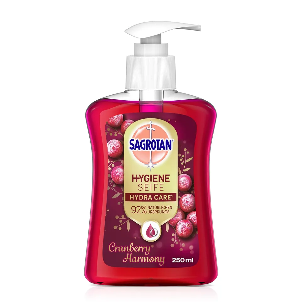 sagrotan-handseife-cranberry-limited-edition-6x250ml-seifenspender image 1