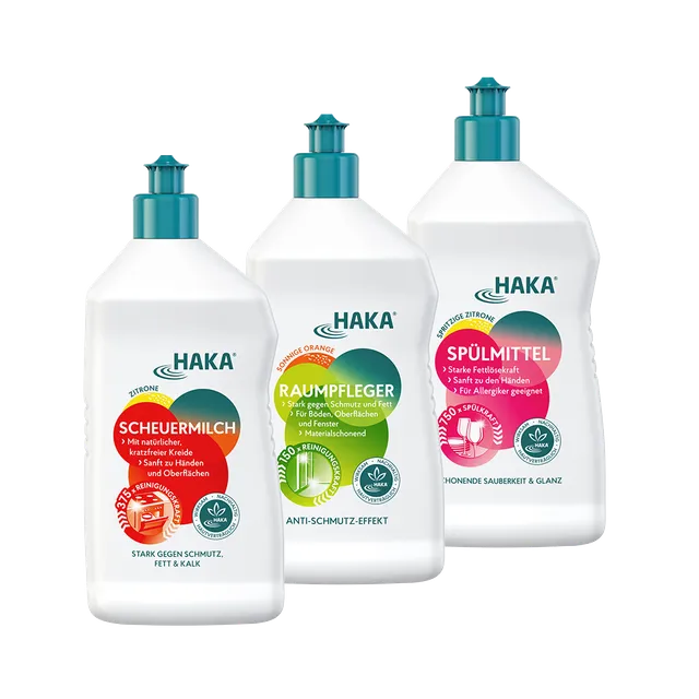haka-set-glanz-frischeduft-raumpfleger-scheuermilch-2x-750-ml image 1