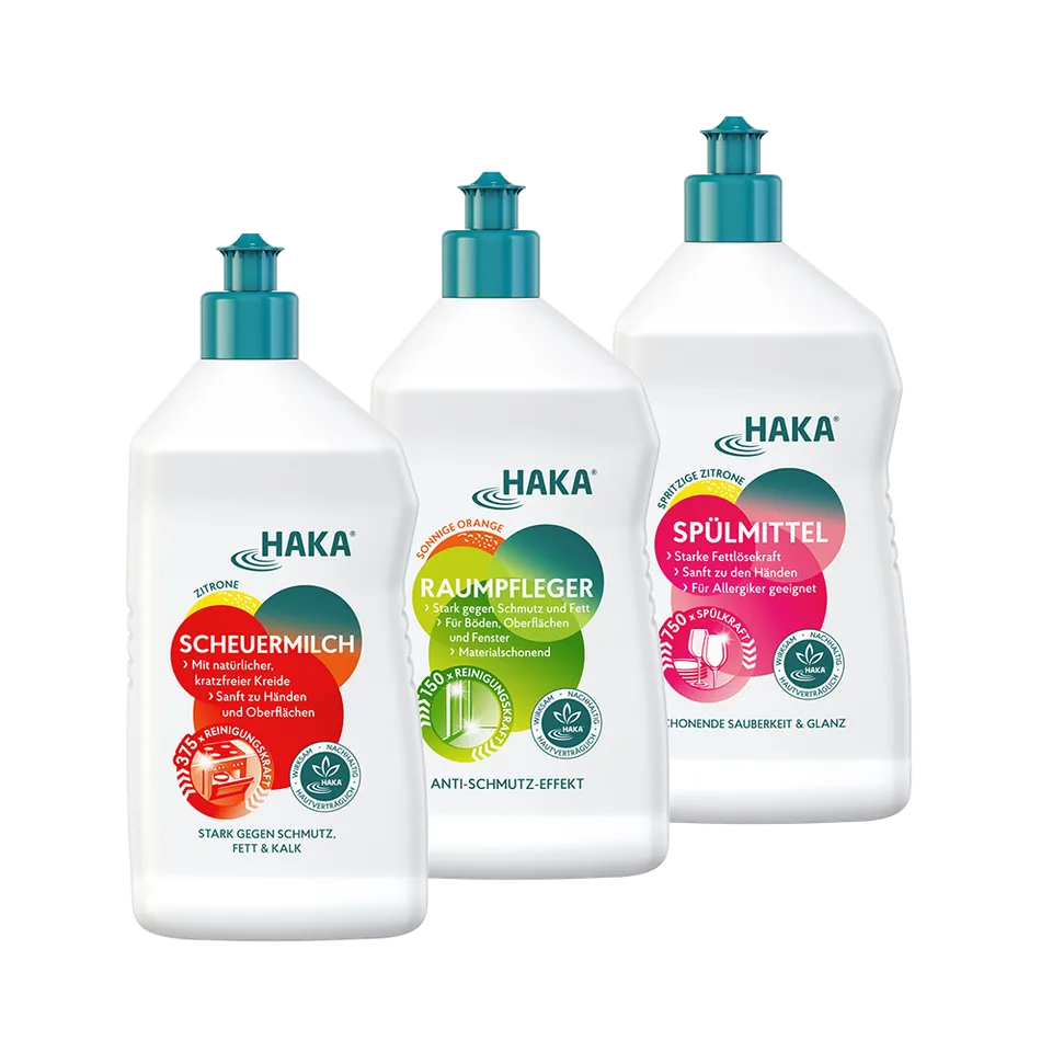 haka-set-glanz-frischeduft-raumpfleger-scheuermilch-2x-750-ml image 1