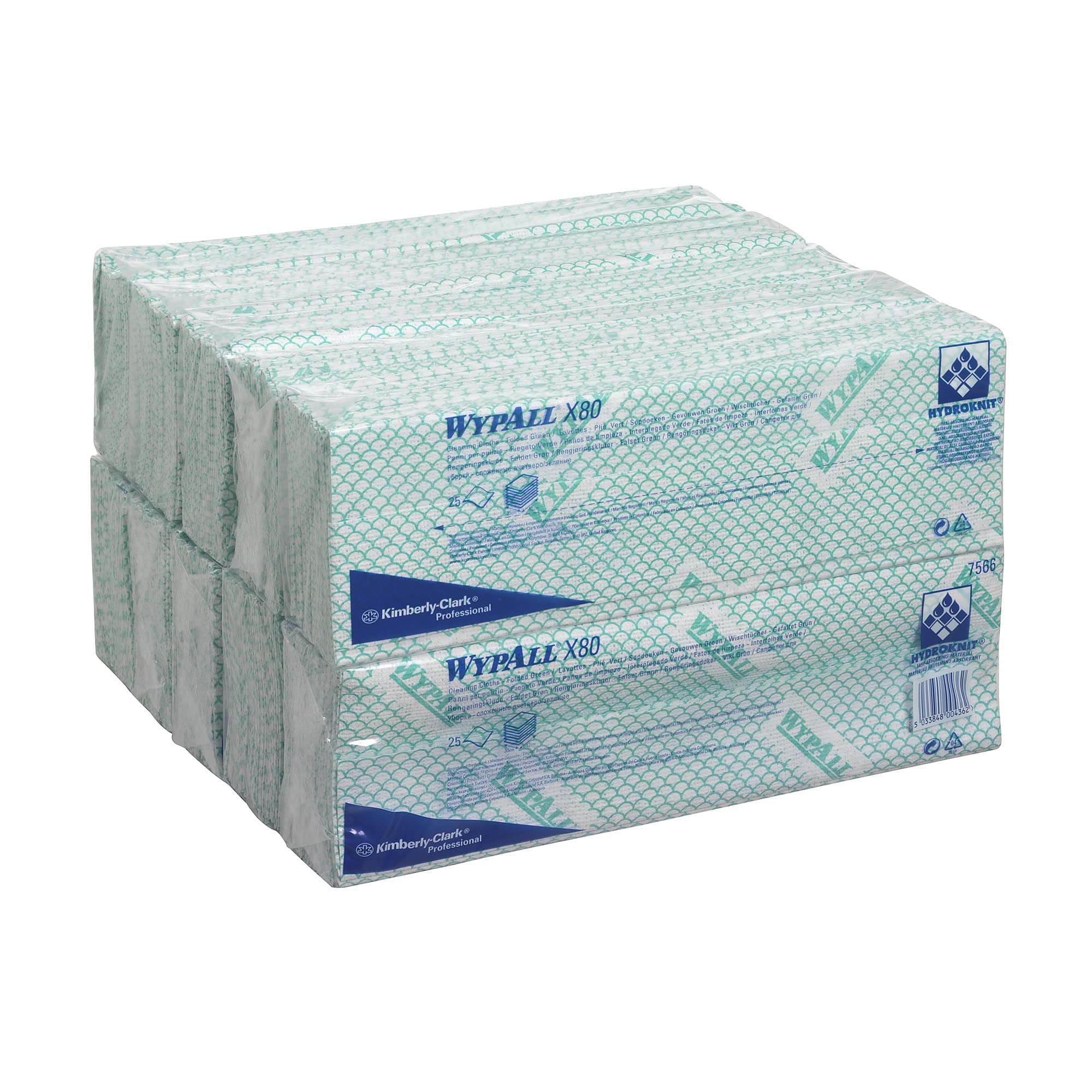 wypall-x80-farbcodierte-reinigungst-cher-gr-n-250-t-cher image 3