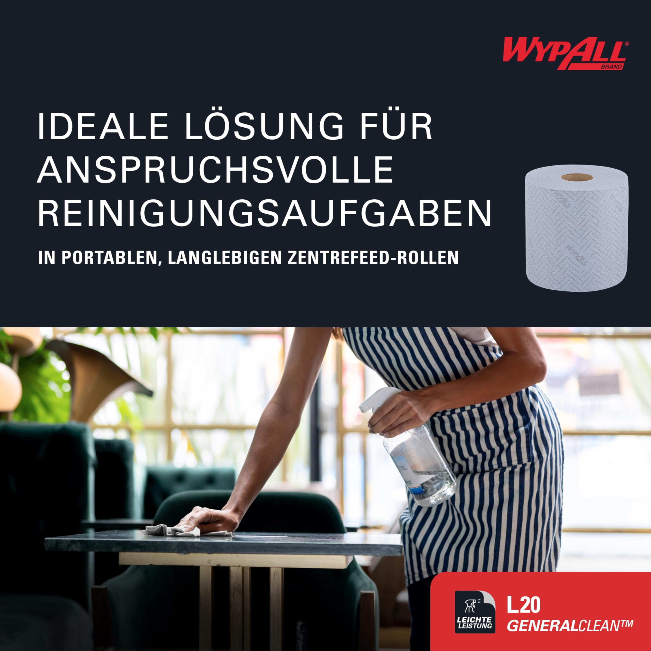 wypall-l20-7298-papier-wischrolle-blau-2-lagig-zentralentnahme-1-x-400-t-cher image 5
