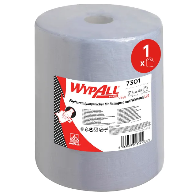 wypall-l20-reinigungs-und-wartungspapier-7301-gro-rolle-500-t-cher image 1