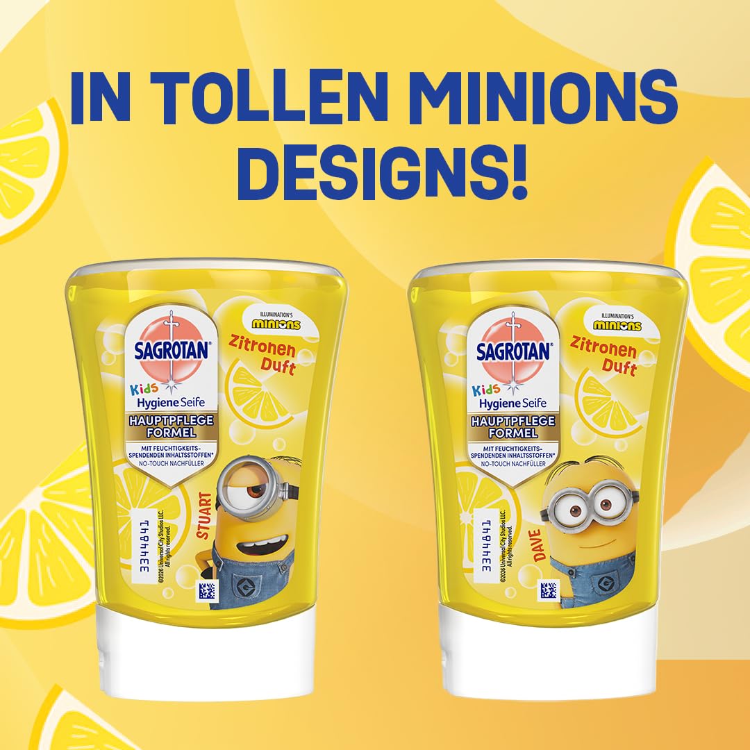 sagrotan-kids-no-touch-nachf-ller-zitrone-minions-5-x-250-ml image 5