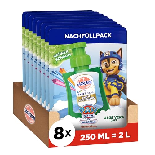 sagrotan-kids-schaumseife-aloe-vera-nachf-ller-8x250ml-paw-patrol image 8