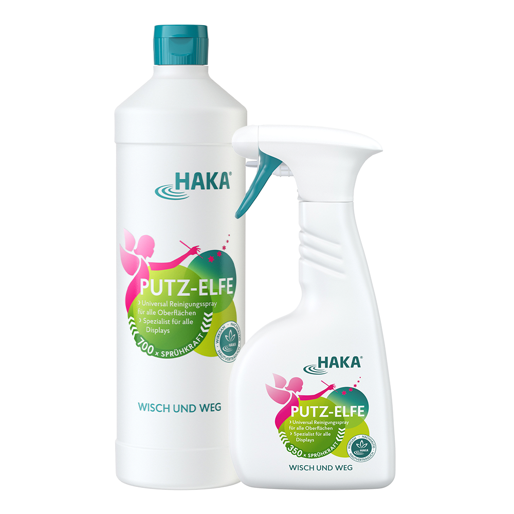 haka-putz-elfe-set-glasreiniger-spray-500-ml-1-l-nachf-ller image 1