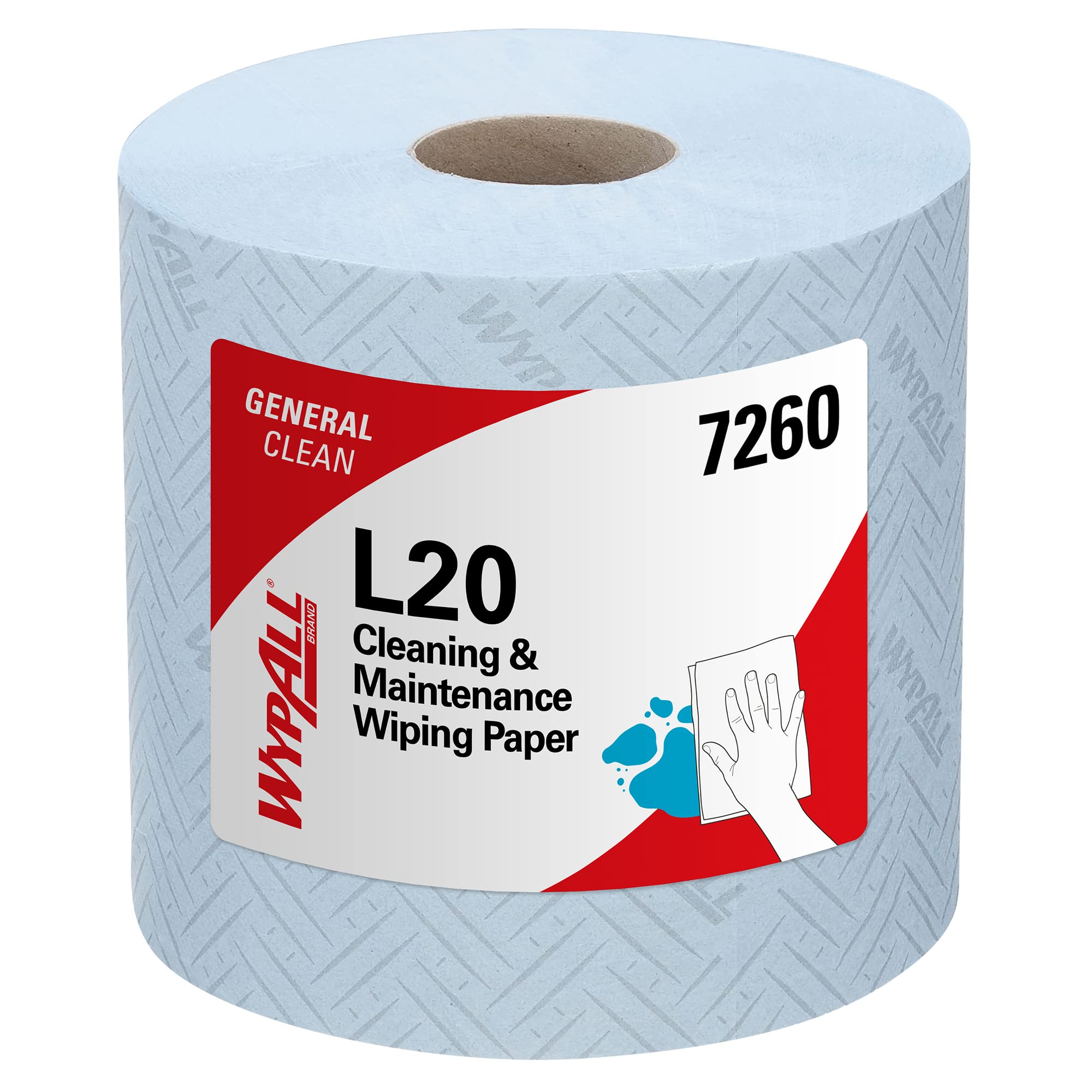 wypall-l20-7260-reinigungst-cher-blau-6x-550-t-cher-rolle image 2