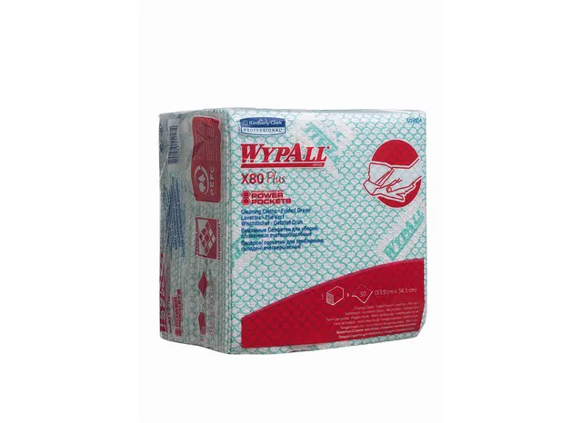 wypall-x80-plus-t-cher-19154-viertelgefaltet-gr-n-240-t-cher image 1