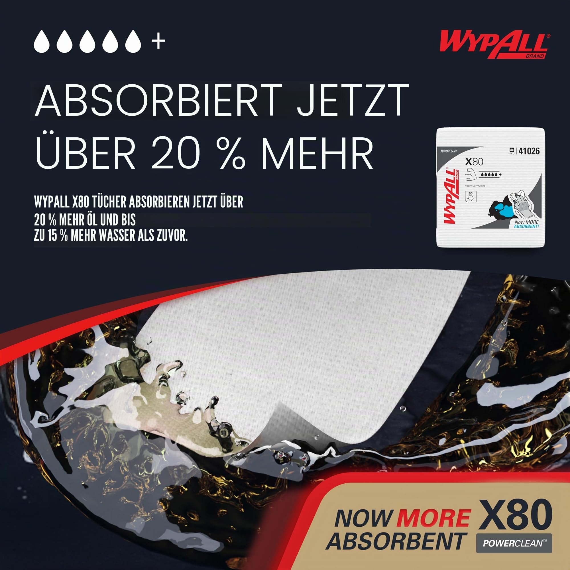 wypall-x80-reinigungst-cher-8388-wei-viertelgefaltete-putzlappen-4x50-t-cher image 4