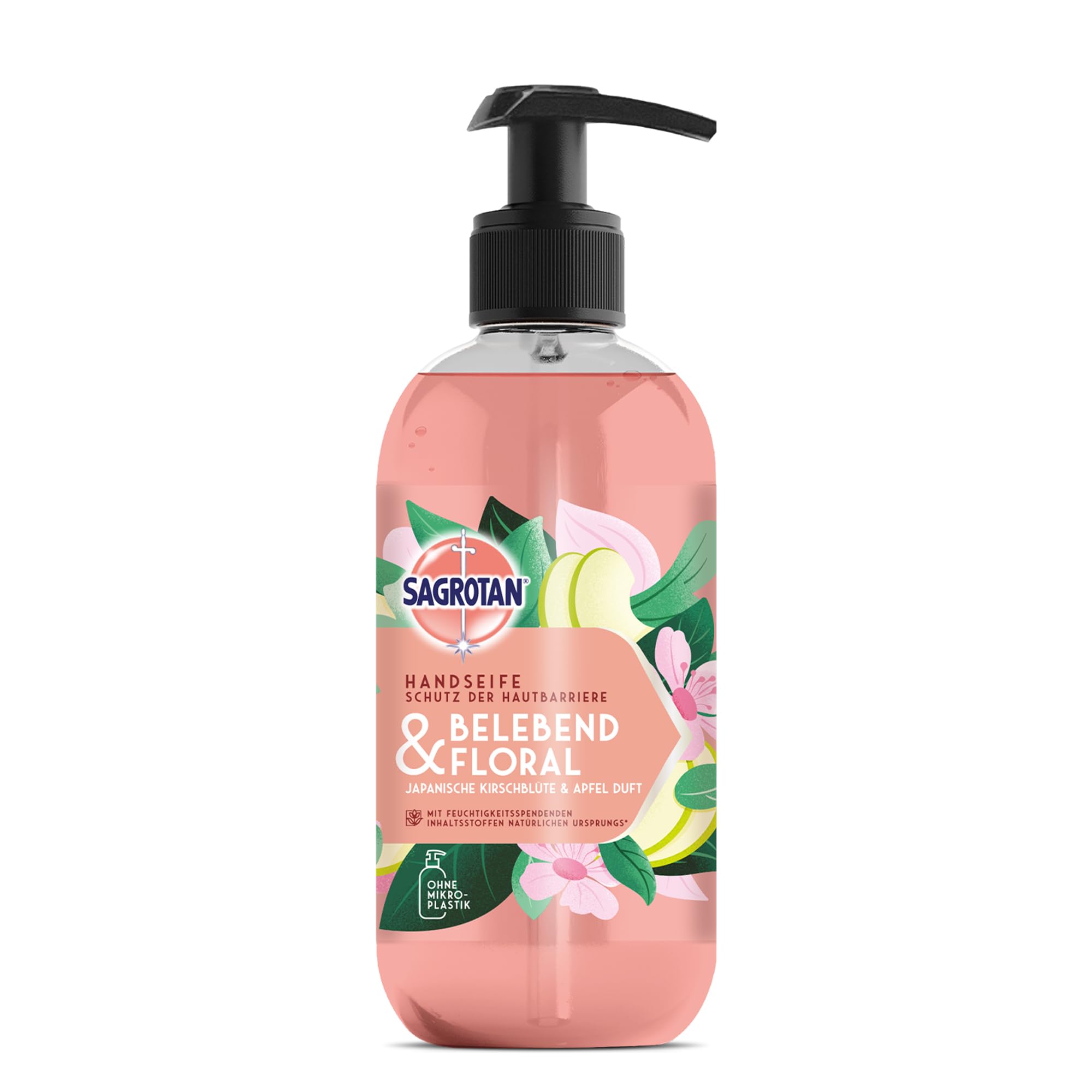 sagrotan-hygieneseife-belebend-und-floral-fl-ssigseife-5x300-ml image 2