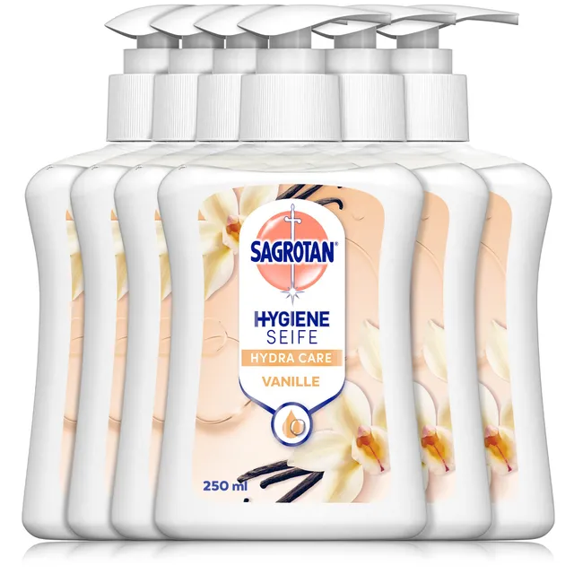 sagrotan-handseife-vanille-und-cashmere-6-x-250-ml image 1