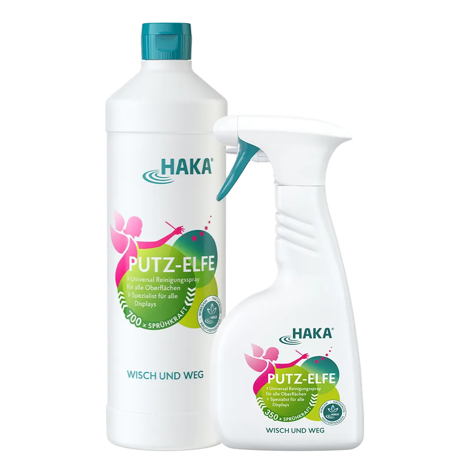 haka-putz-elfe-set-glasreiniger-spray-500-ml-1-l-nachf-ller image 1