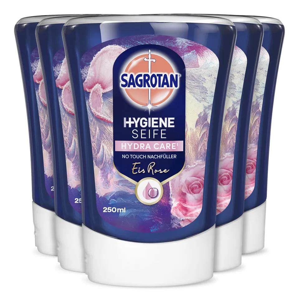 sagrotan-no-touch-nachf-ller-eis-rose-5x250ml-handseife image 1