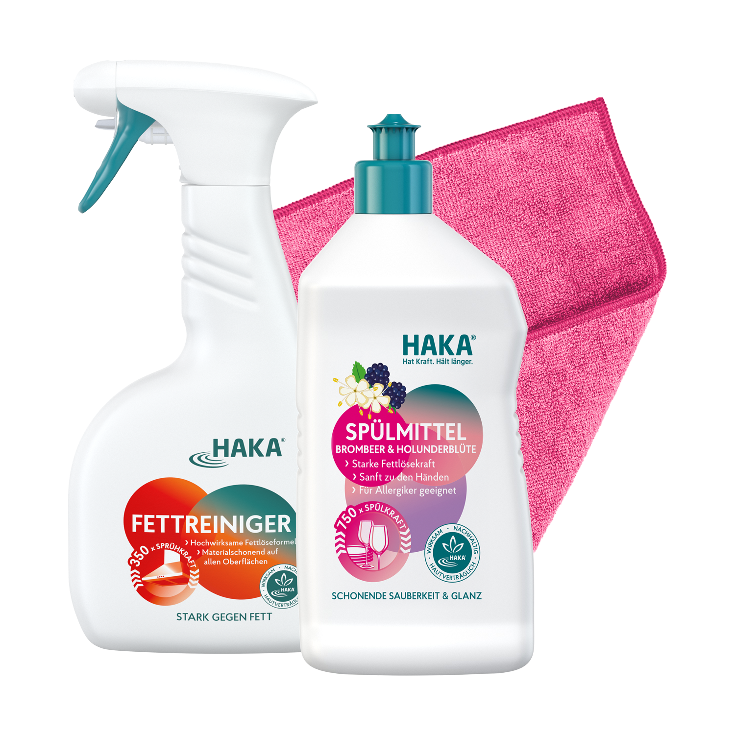 haka-k-chen-routine-fettreiniger-spray-500ml-sp-lmittel-brombeer-750ml image 1