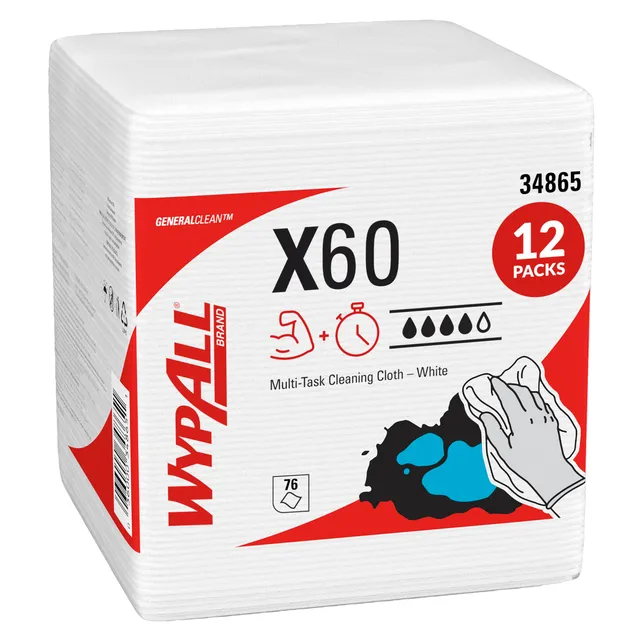 wypall-x60-reinigungst-cher-6034-wei-12-x-76-t-cher image 1