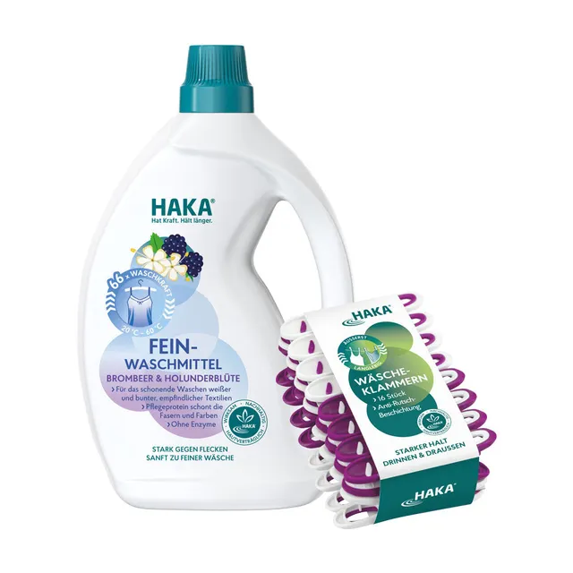 haka-feinwaschmittel-brombeer-holunderbl-te-set-2-l-klammern image 1