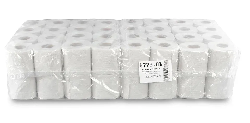 sobsy-toilettenpapier-2-lagig-recycling-natur-64-rollen-x-250-blatt image 1