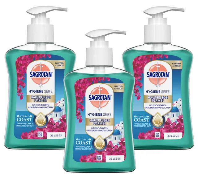 sagrotan-hygieneseife-floral-coast-summer-edition-3-x-250-ml image 1
