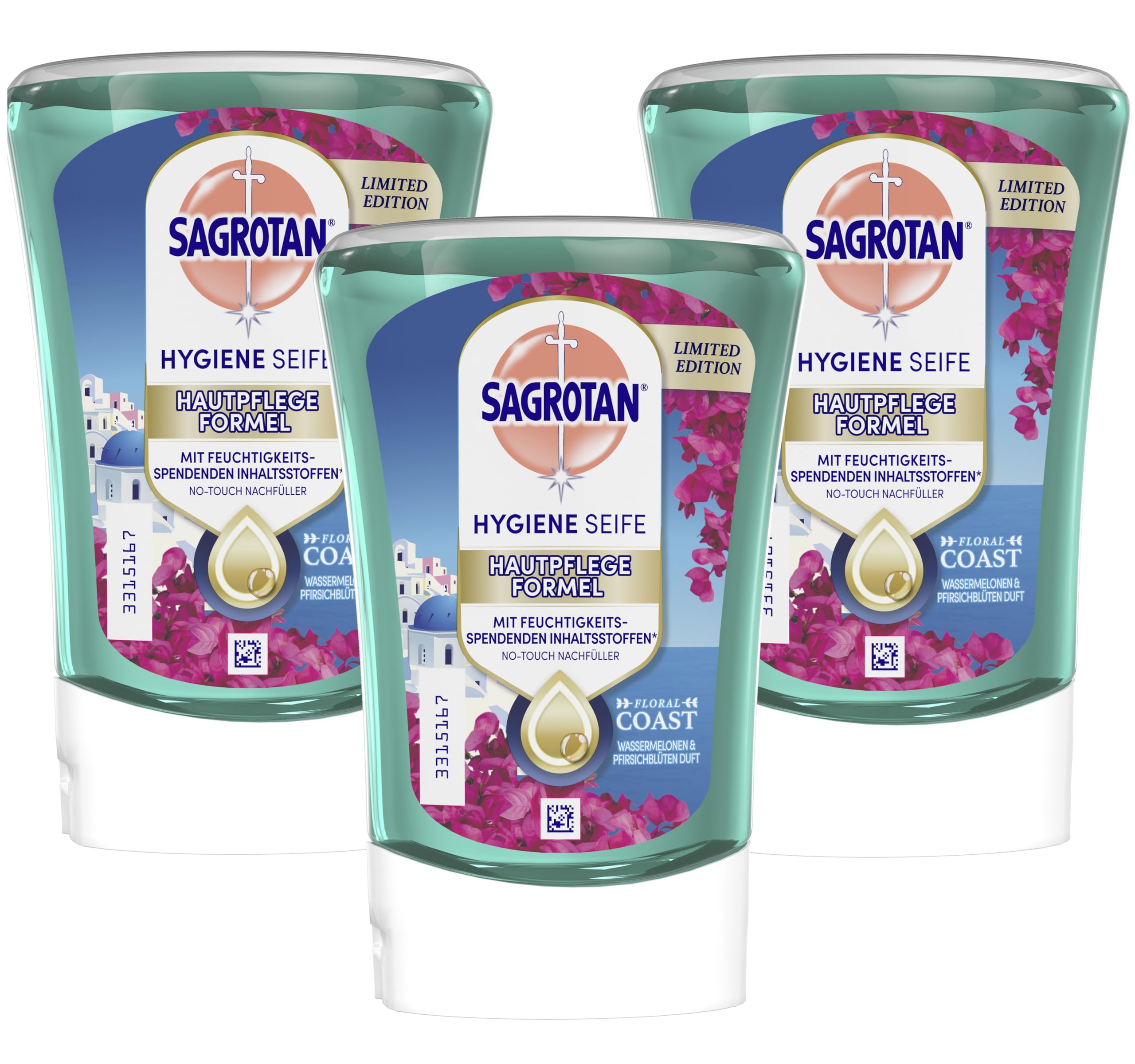 sagrotan-no-touch-nachf-ller-floral-coast-summer-edition-3-x-250-ml image 1