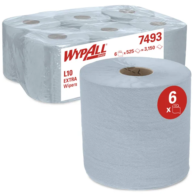 wypall-l10-extra-handtuchrolle-mittelf-hrung-7493-blau-6x525-blatt image 1
