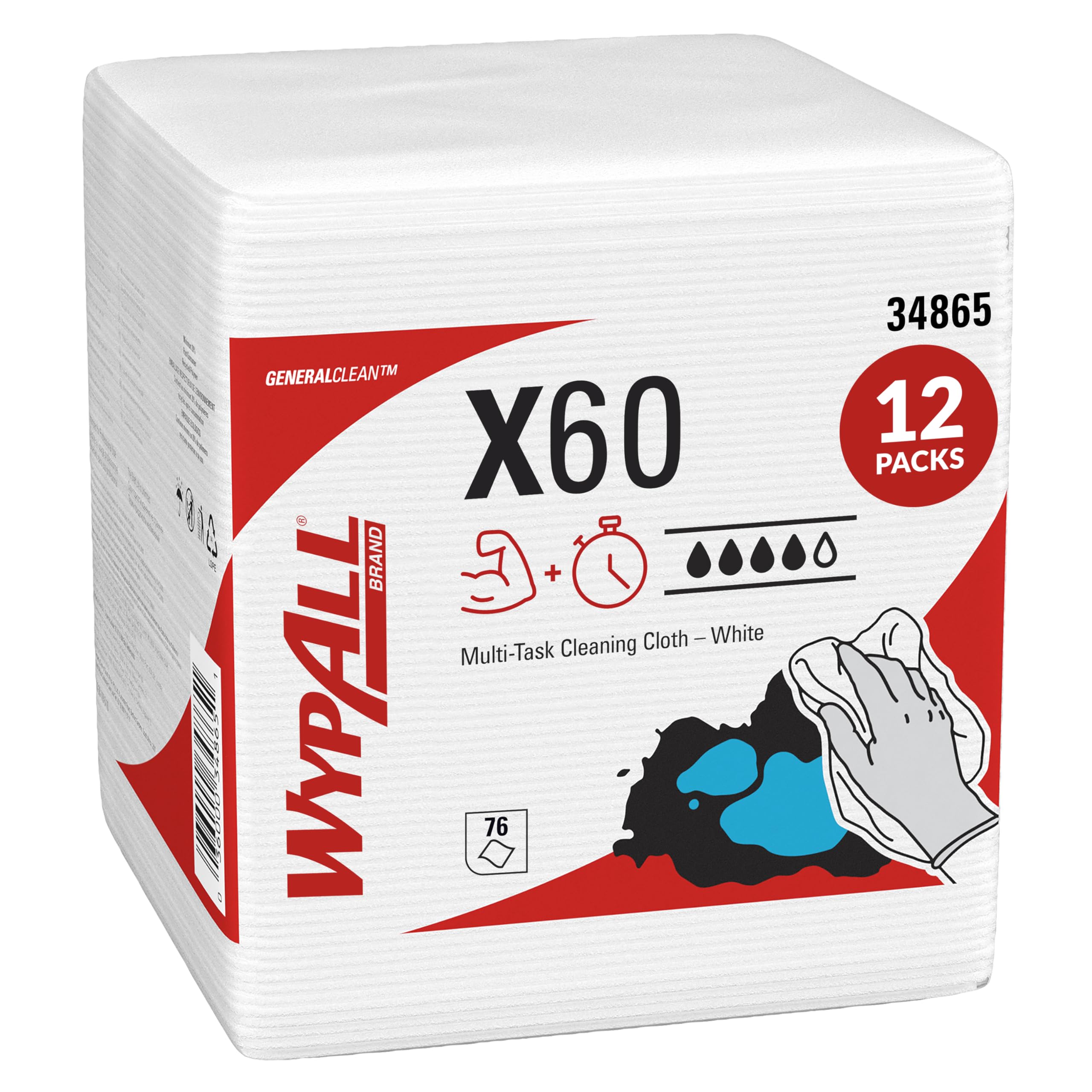 wypall-x60-reinigungst-cher-6034-wei-12-x-76-t-cher image 1