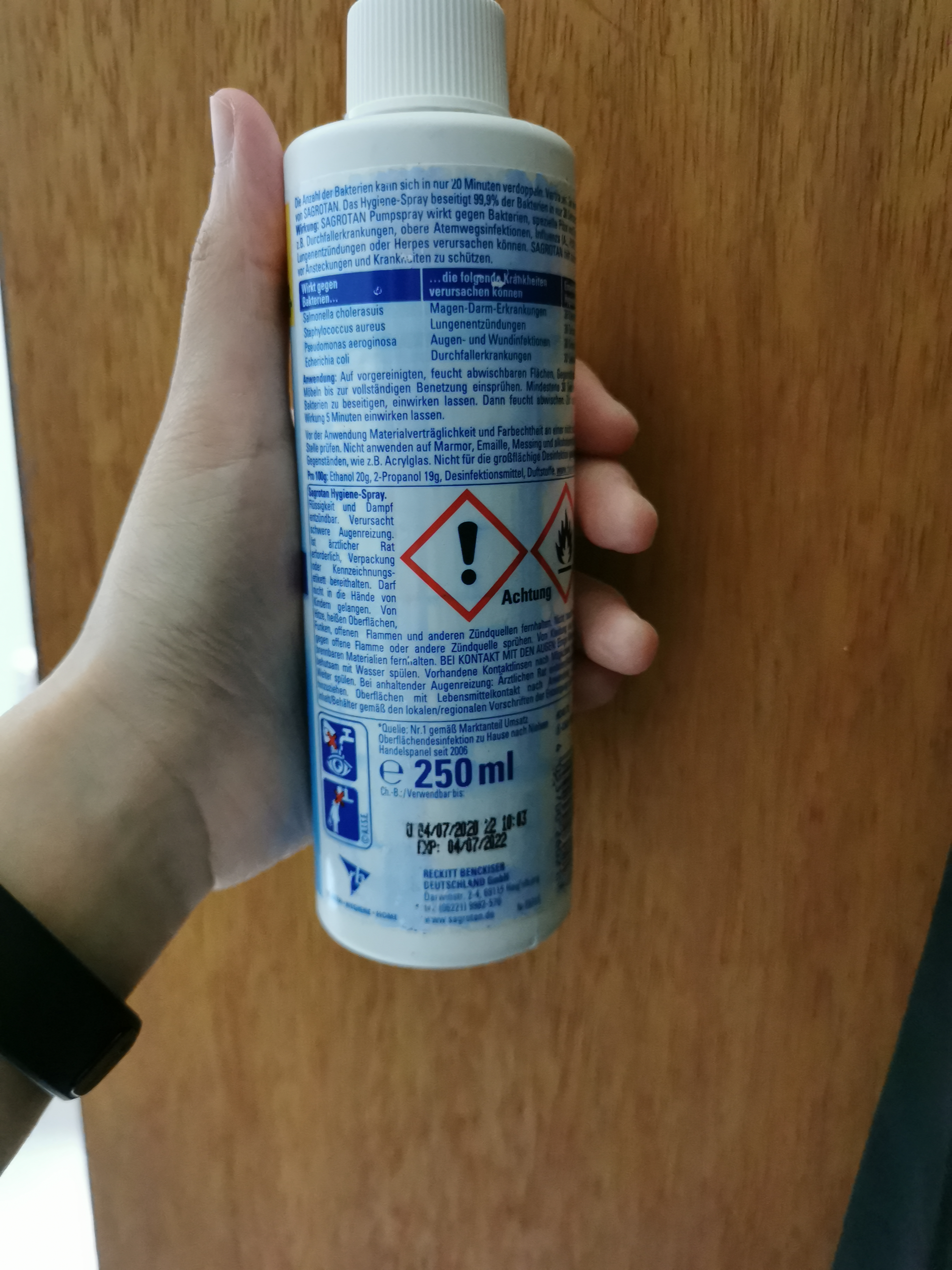Gut, aber dosiert sprühen