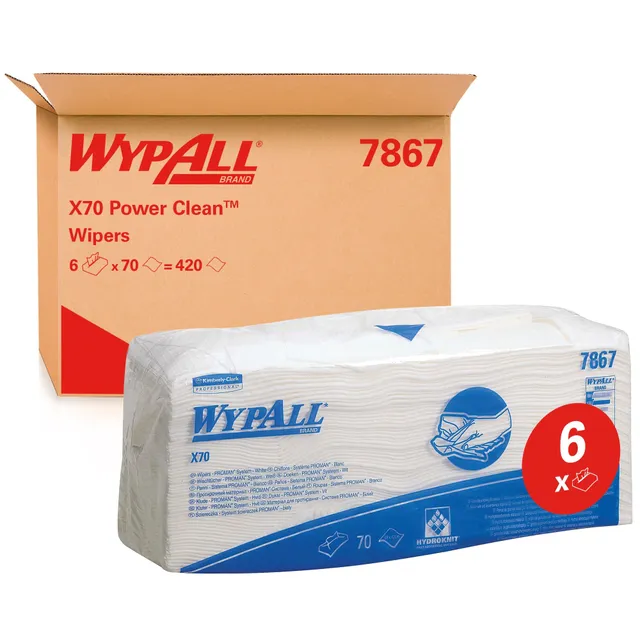 wypall-x70-t-cher-7867-70-wei-e-1-lagige-wischt-cher-gefaltet image 1