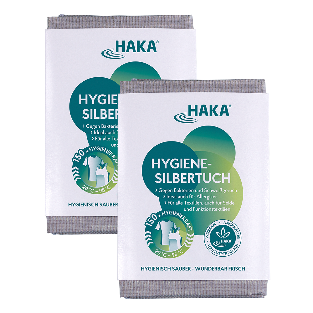 haka-hygiene-silbertuch-2-stk-mit-reinsilber image 1