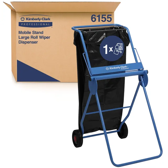 wypall-wischtuchspender-6155-mobiler-blauer-spender image 1