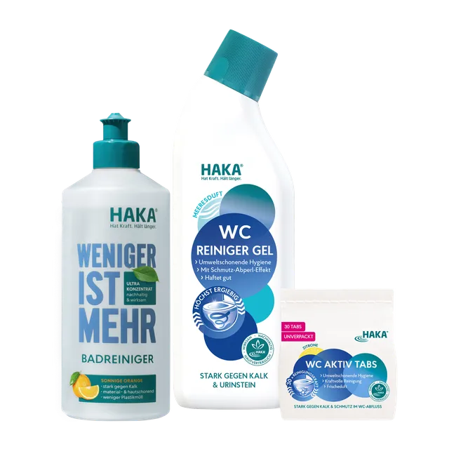 haka-set-bad-wc-frische-orangenduft-475-ml-wc-tabs-zitrone image 1