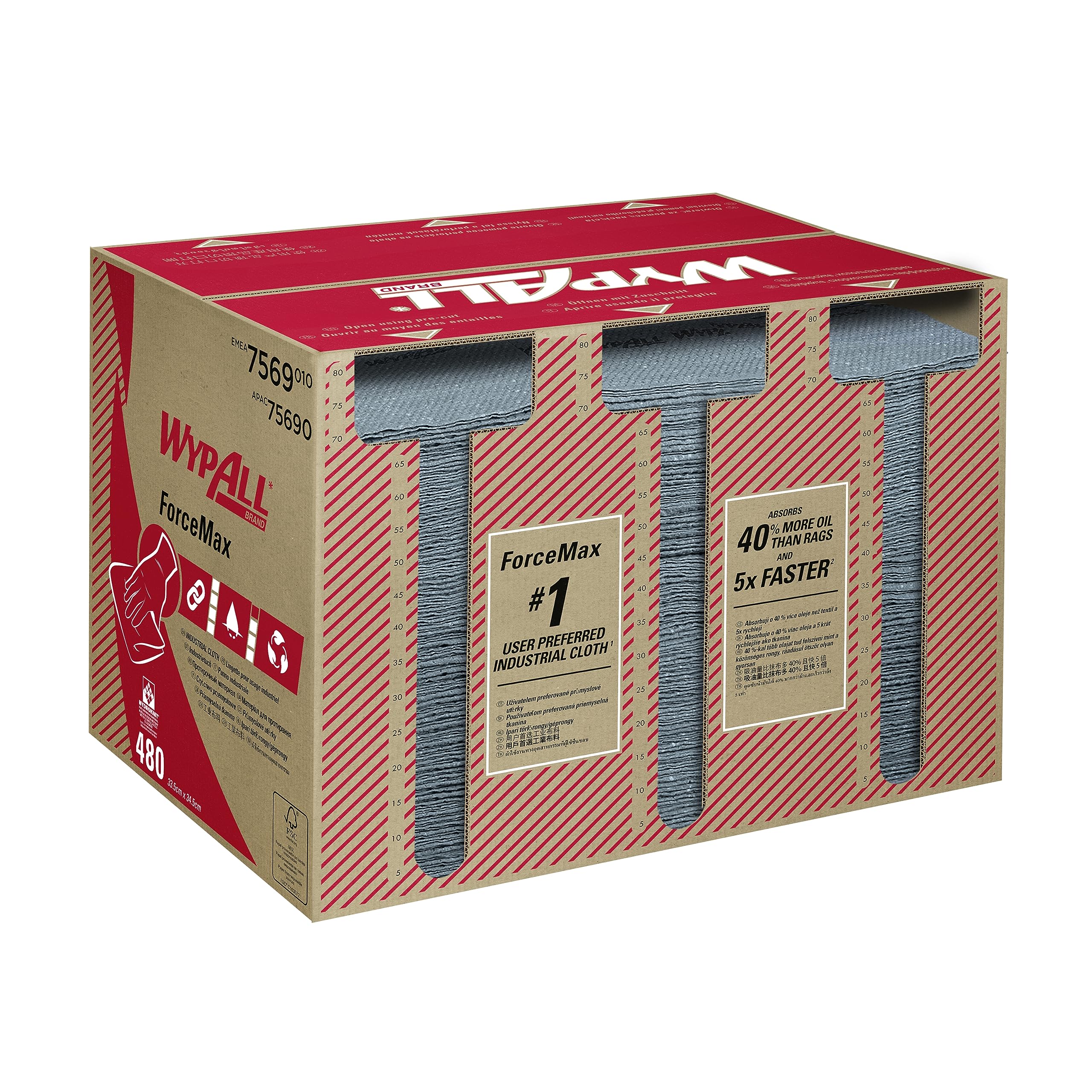 wypall-forcemax-industrie-wischt-cher-7569-box-480-graue-t-cher-1-lagig image 2