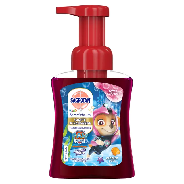 sagrotan-no-touch-kids-schaumseife-set-erdbeere-aloe-vera-2-x-250-ml image 1