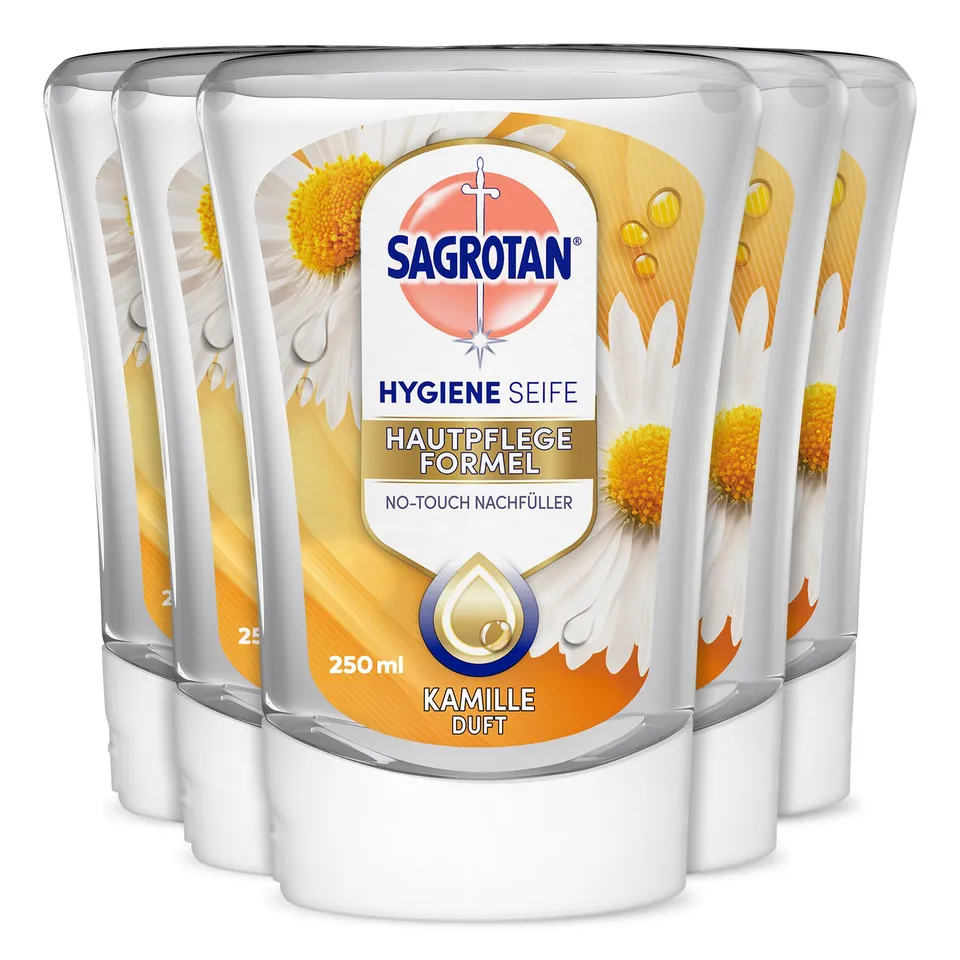 sagrotan-no-touch-nachf-ller-kamille-5-x-250-ml-handseife image 1