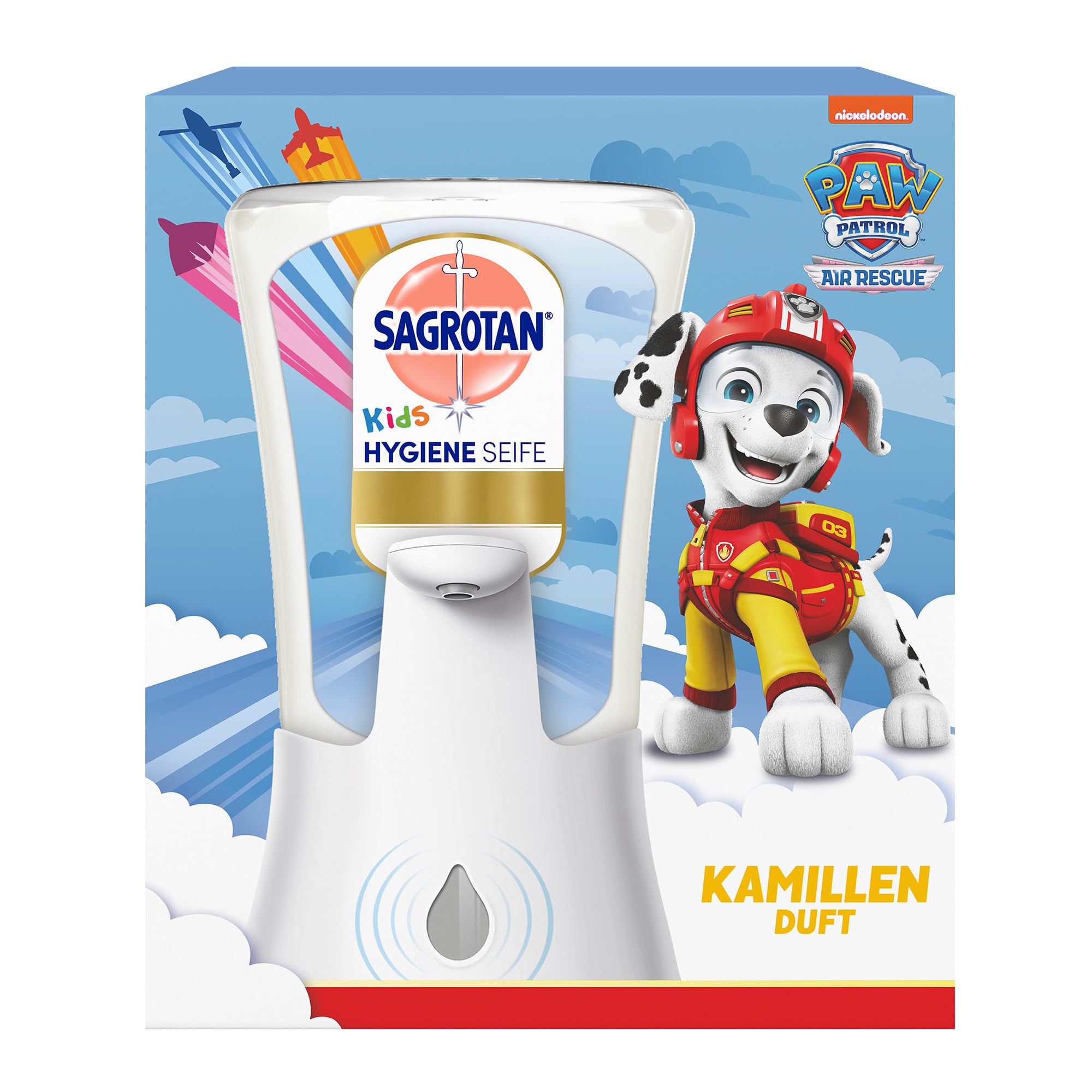 sagrotan-no-touch-kids-hygiene-seife-starter-set-kamille-automatischer-seifenspe image 1