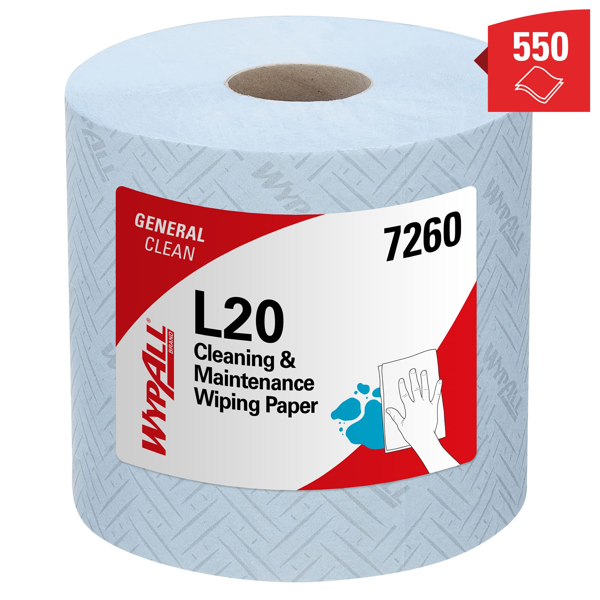 wypall-l20-7260-reinigungst-cher-blau-6x-550-t-cher-rolle image 4