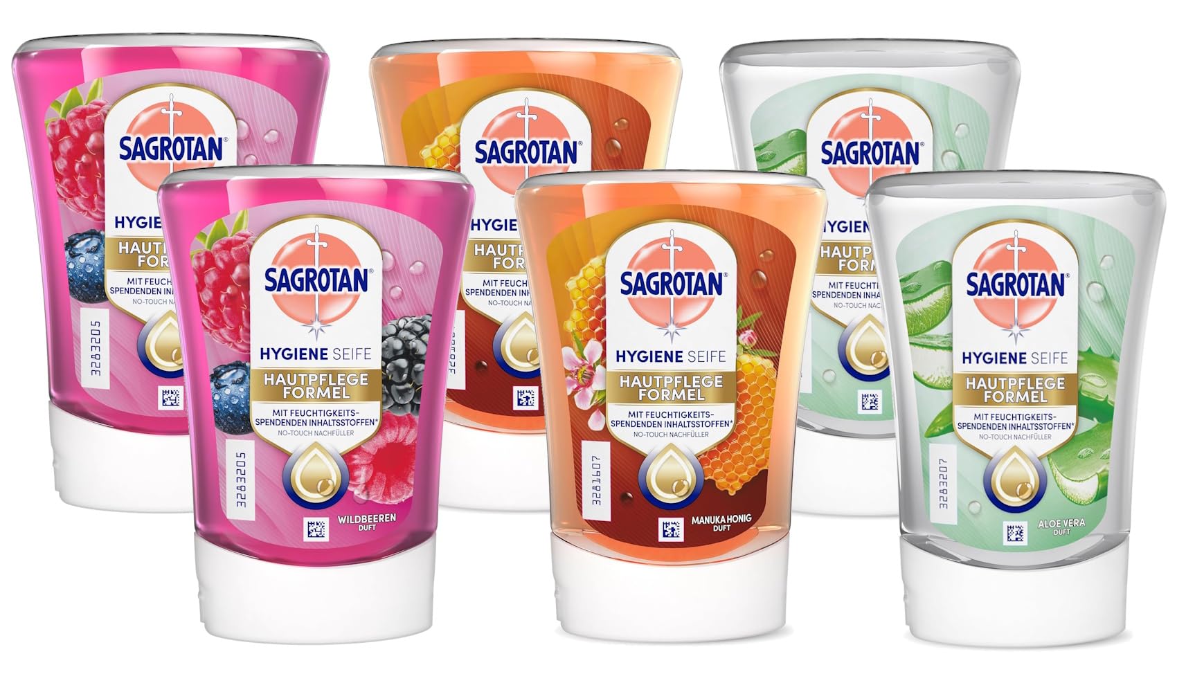 sagrotan-no-touch-nachf-ller-mix-set-fruchtige-d-fte-6-x-250-ml image 1