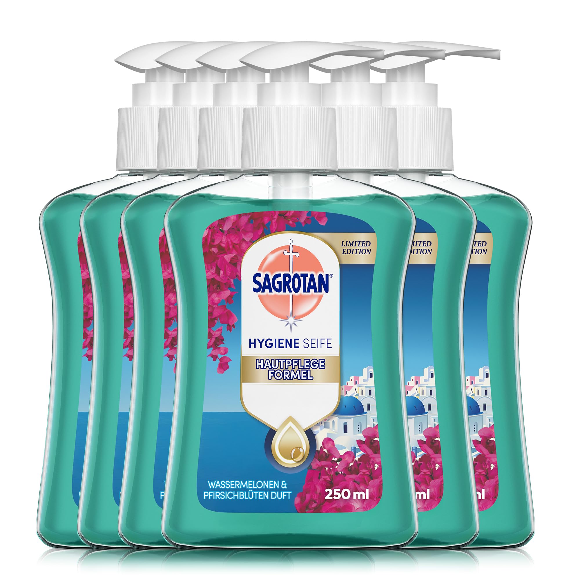 sagrotan-handseife-floral-coast-limited-edition-6-x-250-ml image 1