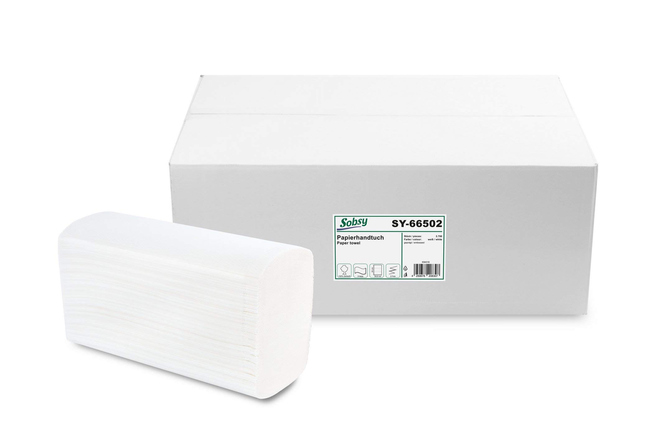 sobsy-papierhandt-cher-z-interfold-20-6-x-24-cm-2-lagig-wei image 1