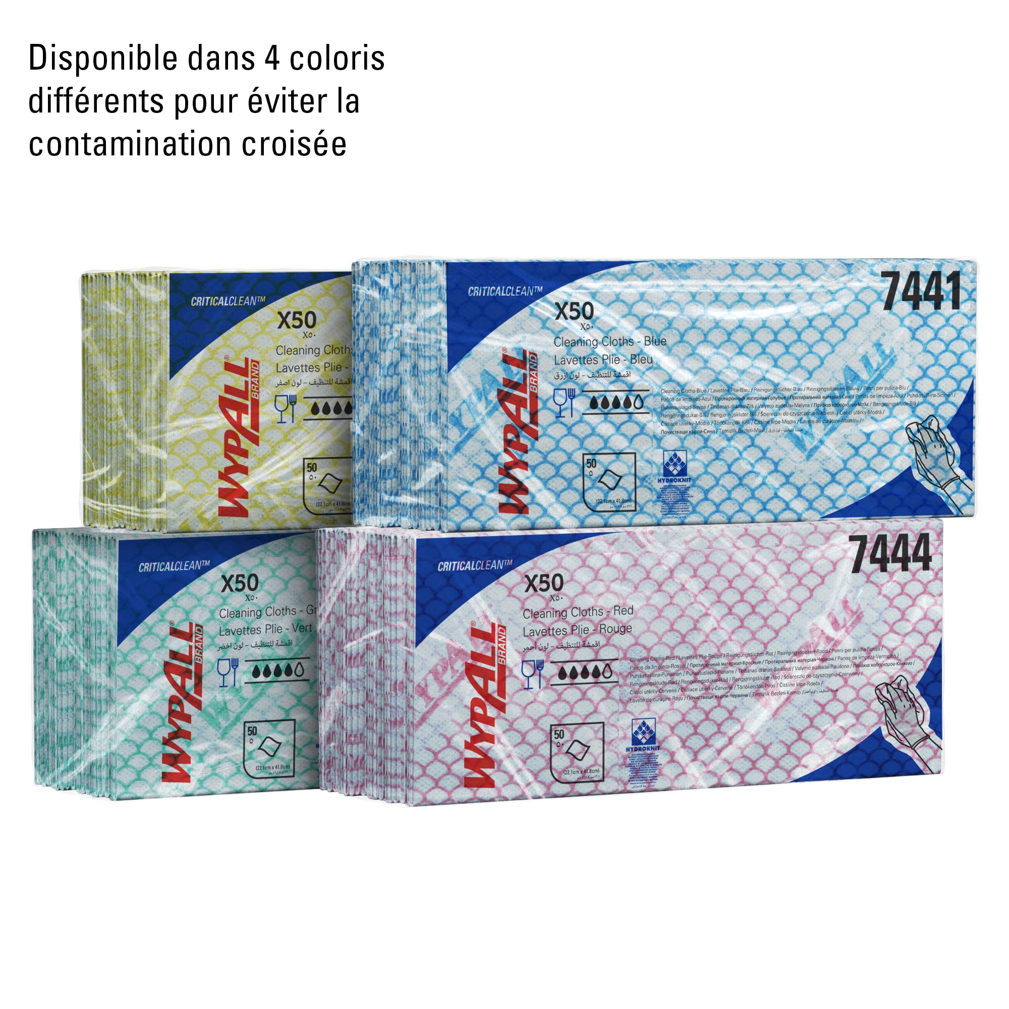 wypall-x50-reinigungst-cher-7443-gelb-farbcodierte-putzlappen-6x50-t-cher image 7