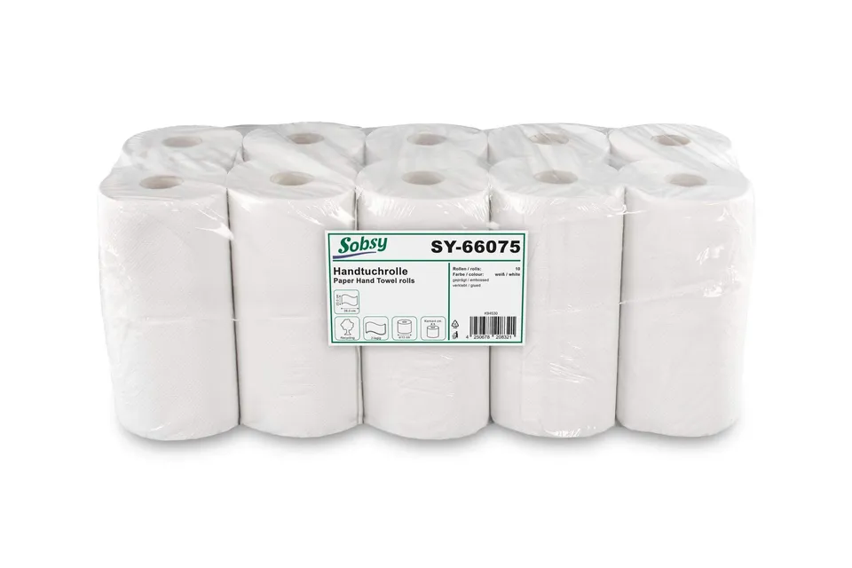 sobsy-handtuchrolle-au-enabwicklung-2-lagig-rec-wei-10-rollen image 1