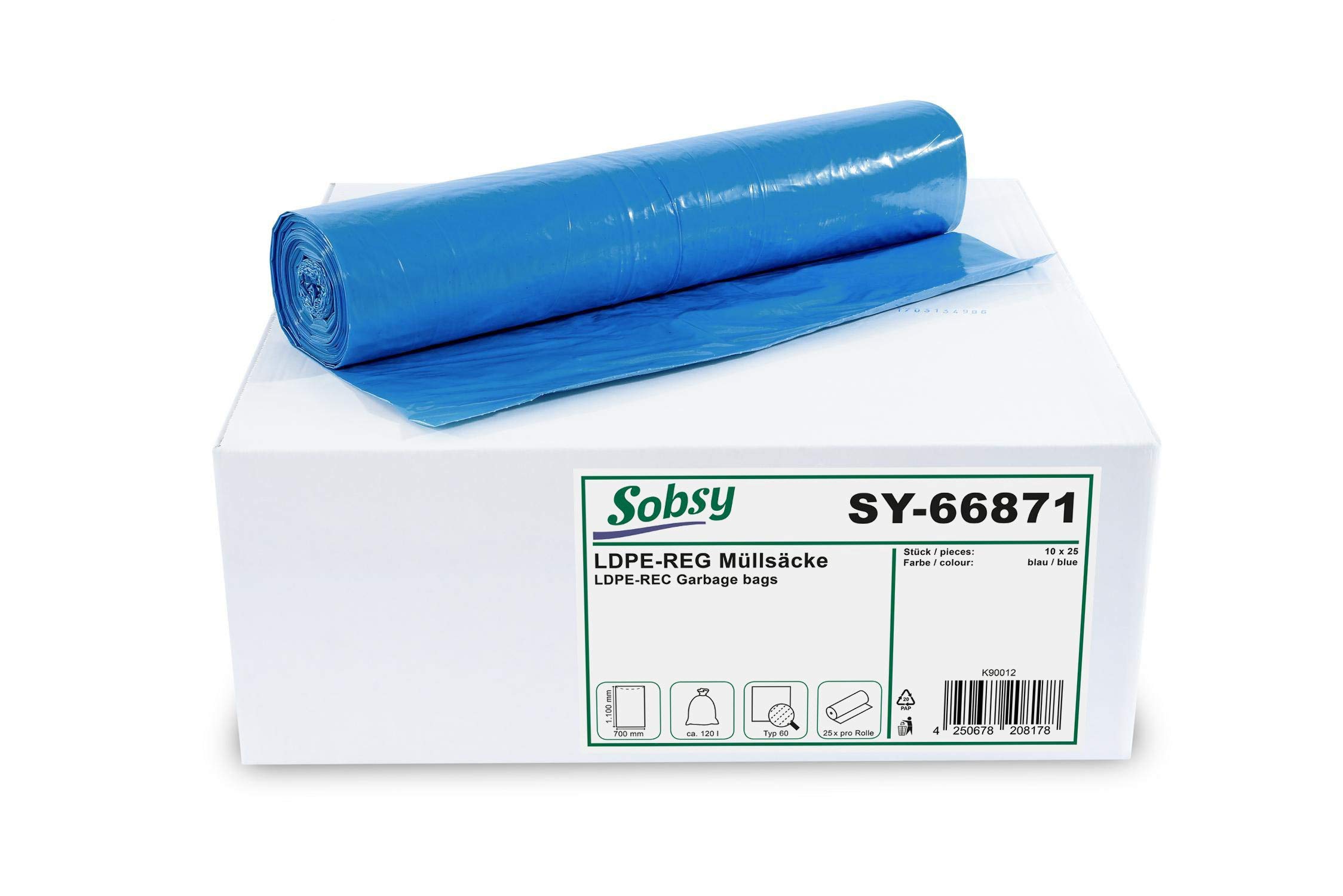 sobsy-m-llbeutel-blau-120-l-typ-60-ldpe-regenerat-250-st-ck image 1