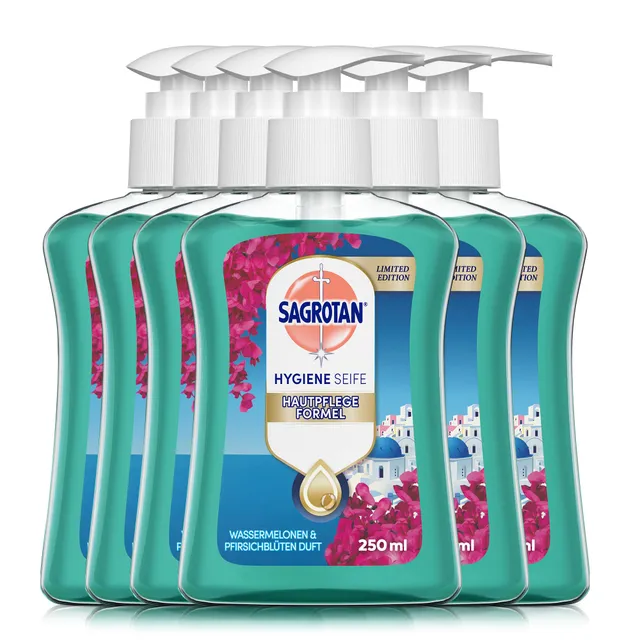 sagrotan-handseife-floral-coast-limited-edition-6-x-250-ml image 1
