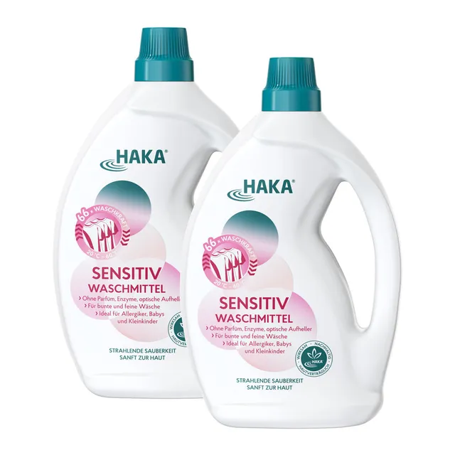 haka-sensitiv-waschmittel-fein-buntwaschmittel-2-x-2-l-132-wl image 1