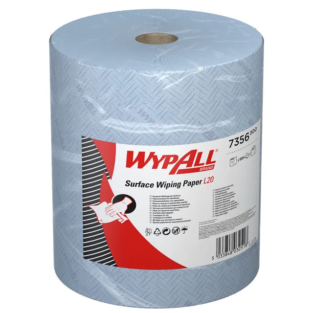 wypall-l20-reinigungst-cher-7356-blau-2-lagig-jumborolle-x-1-000-t-cher image 1