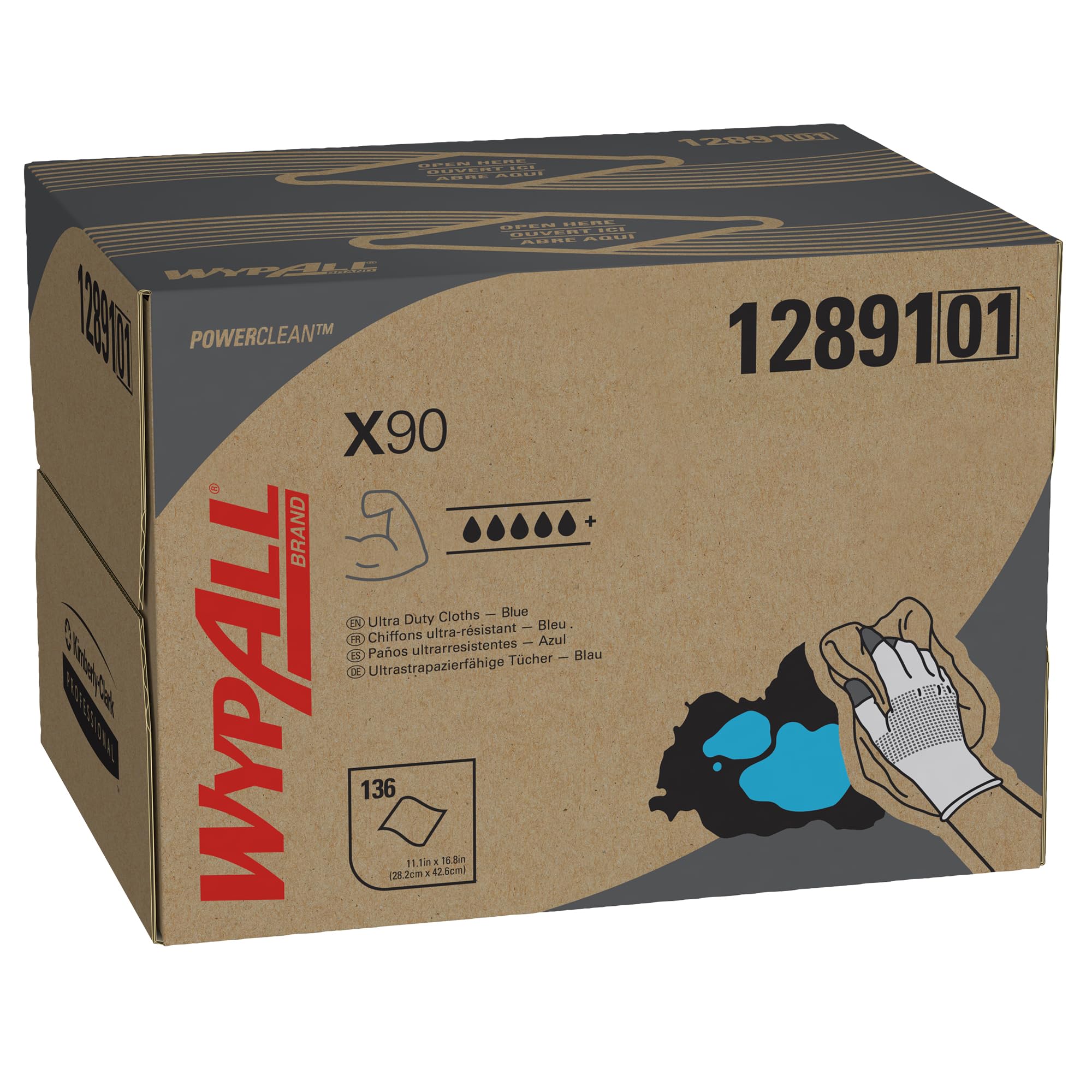 wypall-x90-12891-reinigungst-cher-blau-brag-box-136-t-cher image 1