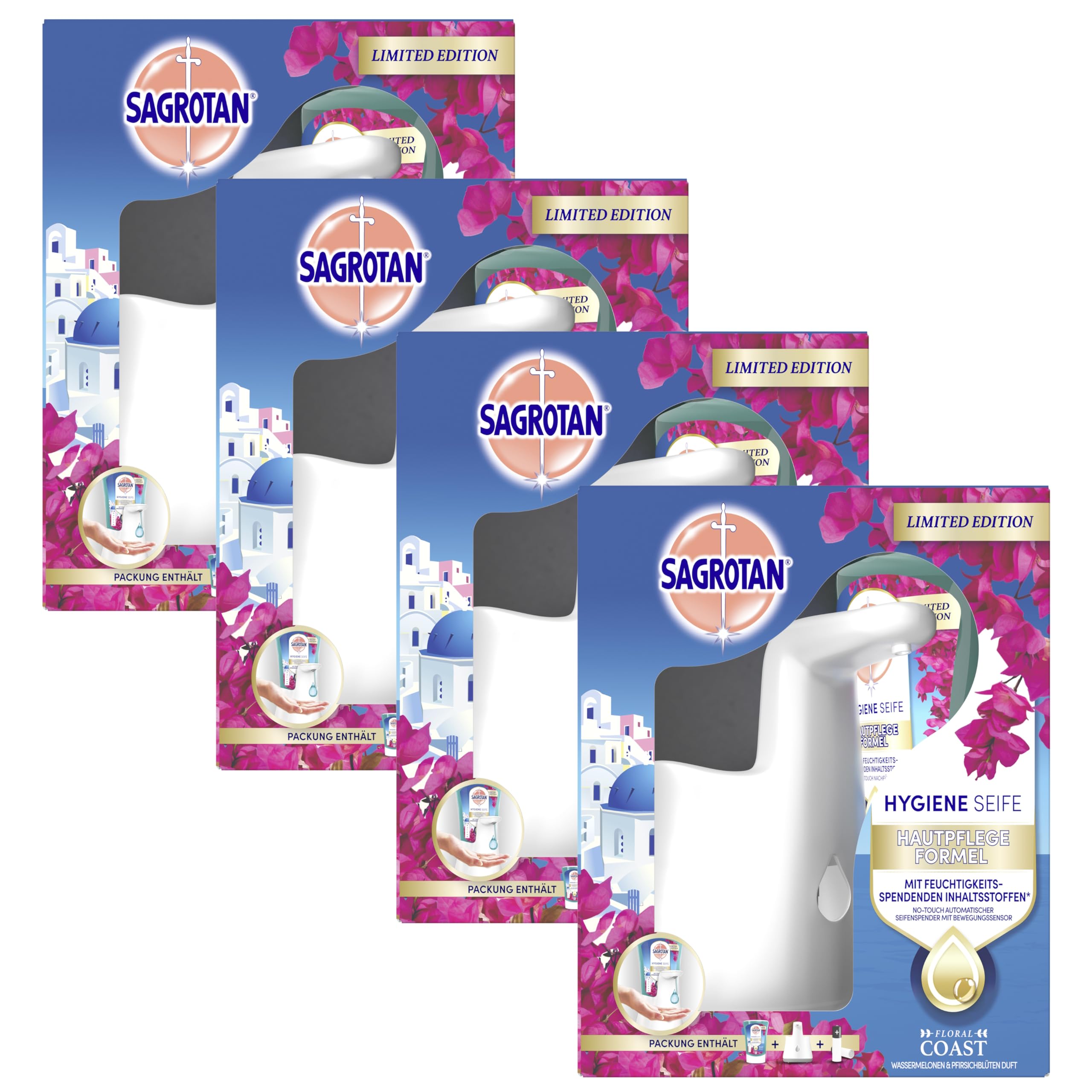 sagrotan-no-touch-starter-set-4-ger-te-4-x-250-ml-floral-coast image 1