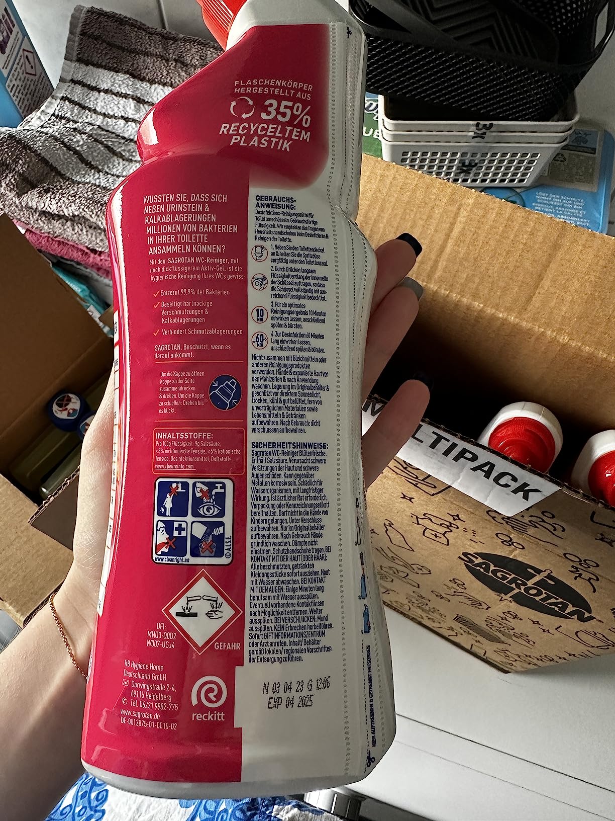 Praktische Flasche